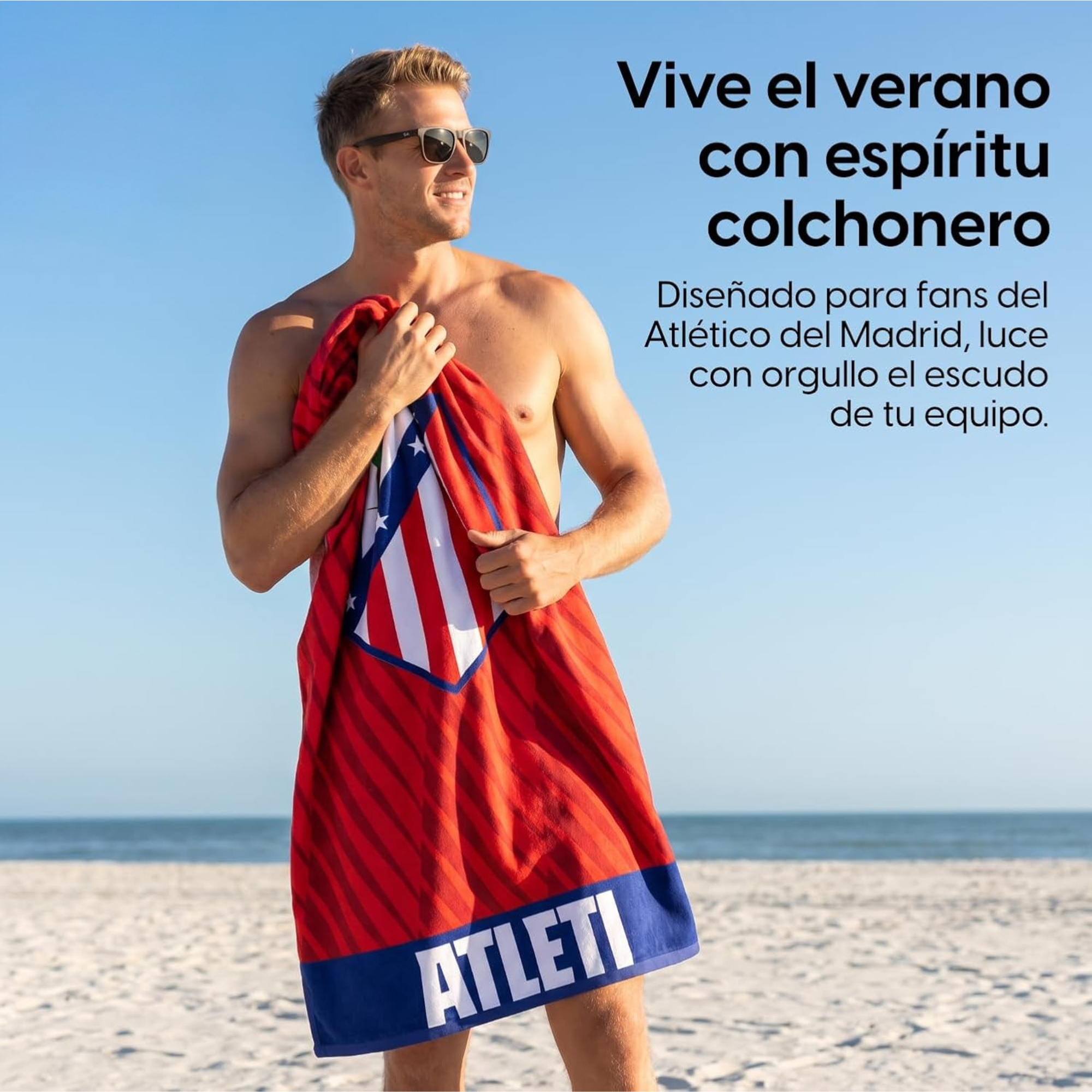 Atleti Forever™ – Toalla Microfibra Oficial Atlético de Madrid®