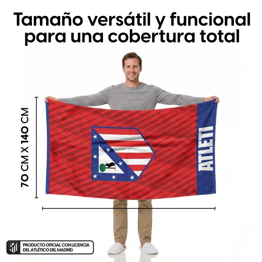 Atleti Forever™ – Toalla Microfibra Oficial Atlético de Madrid®