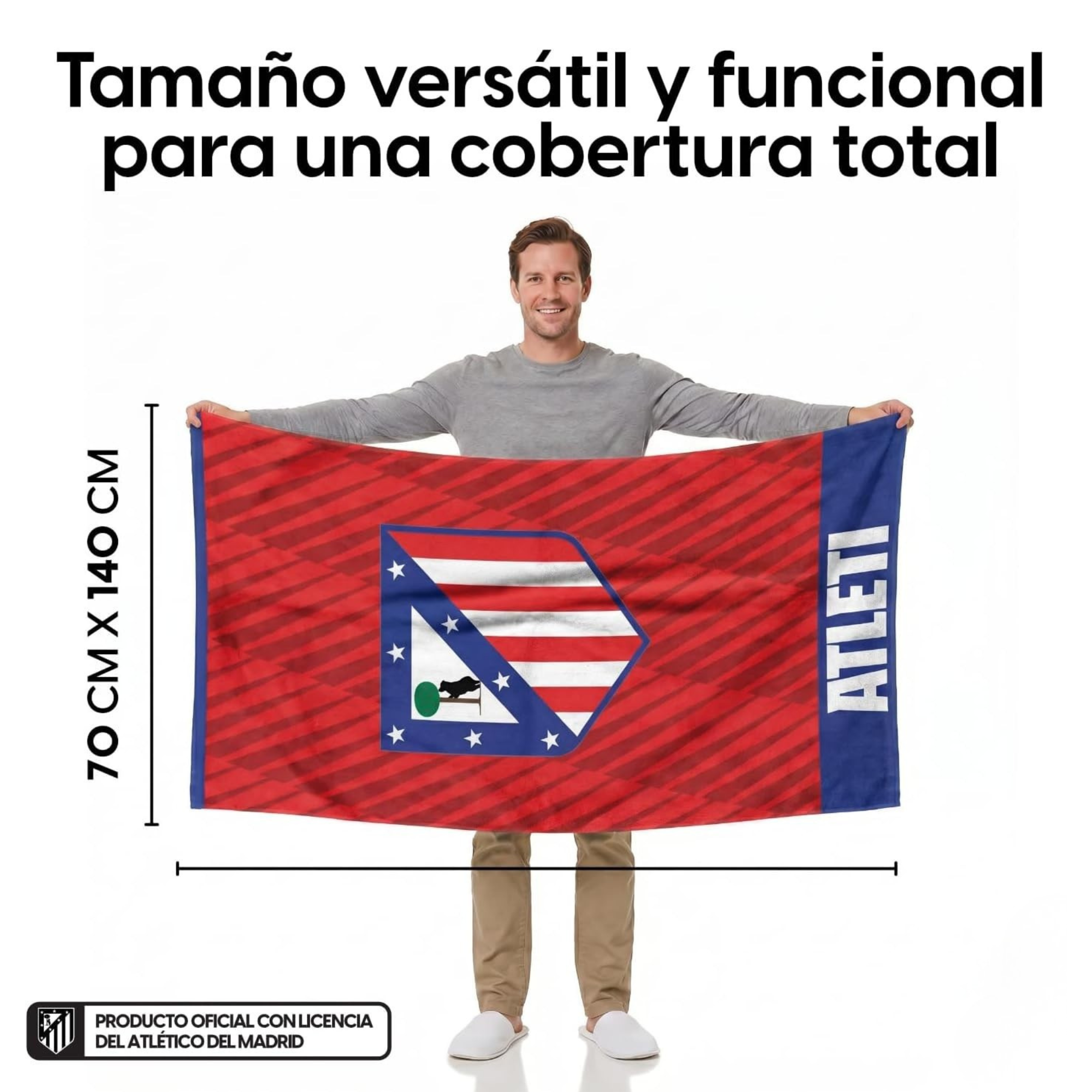 Atleti Forever™ – Toalla Microfibra Oficial Atlético de Madrid®