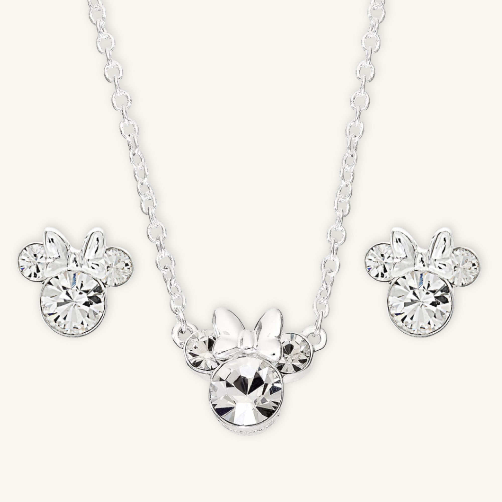 Minnie Silver Collection™ – Set Colgante + Pendientes · Disney®