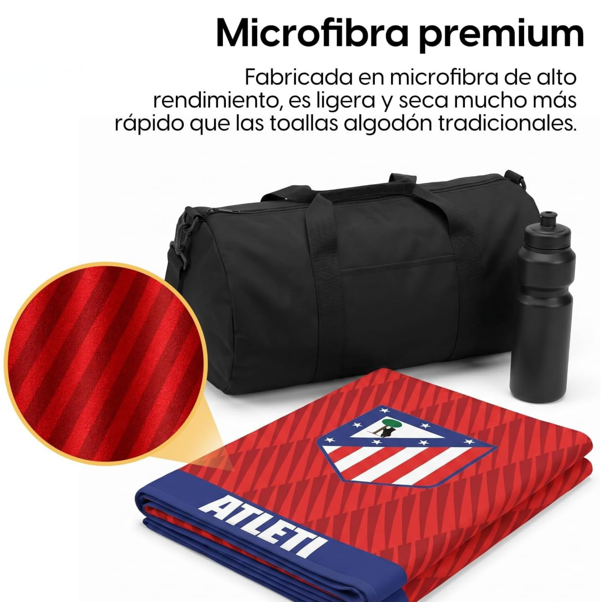Atleti Forever™ – Toalla Microfibra Oficial Atlético de Madrid®