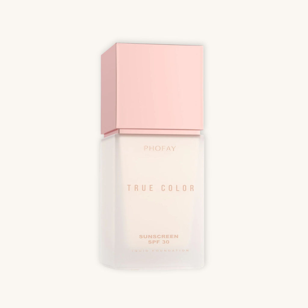 PHOFAY — Base de maquillaje líquida mate con protector solar SPF 30