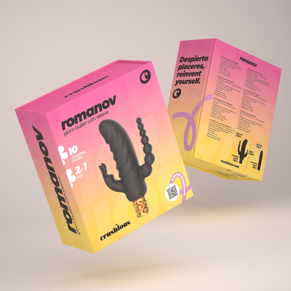 Romanov · Intimate vibrator with triple stimulation sleeve