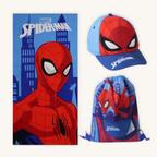 SPIDER Splash™ – Pack Infantil Playa Toalla + Mochila + Gorra · Marvel®