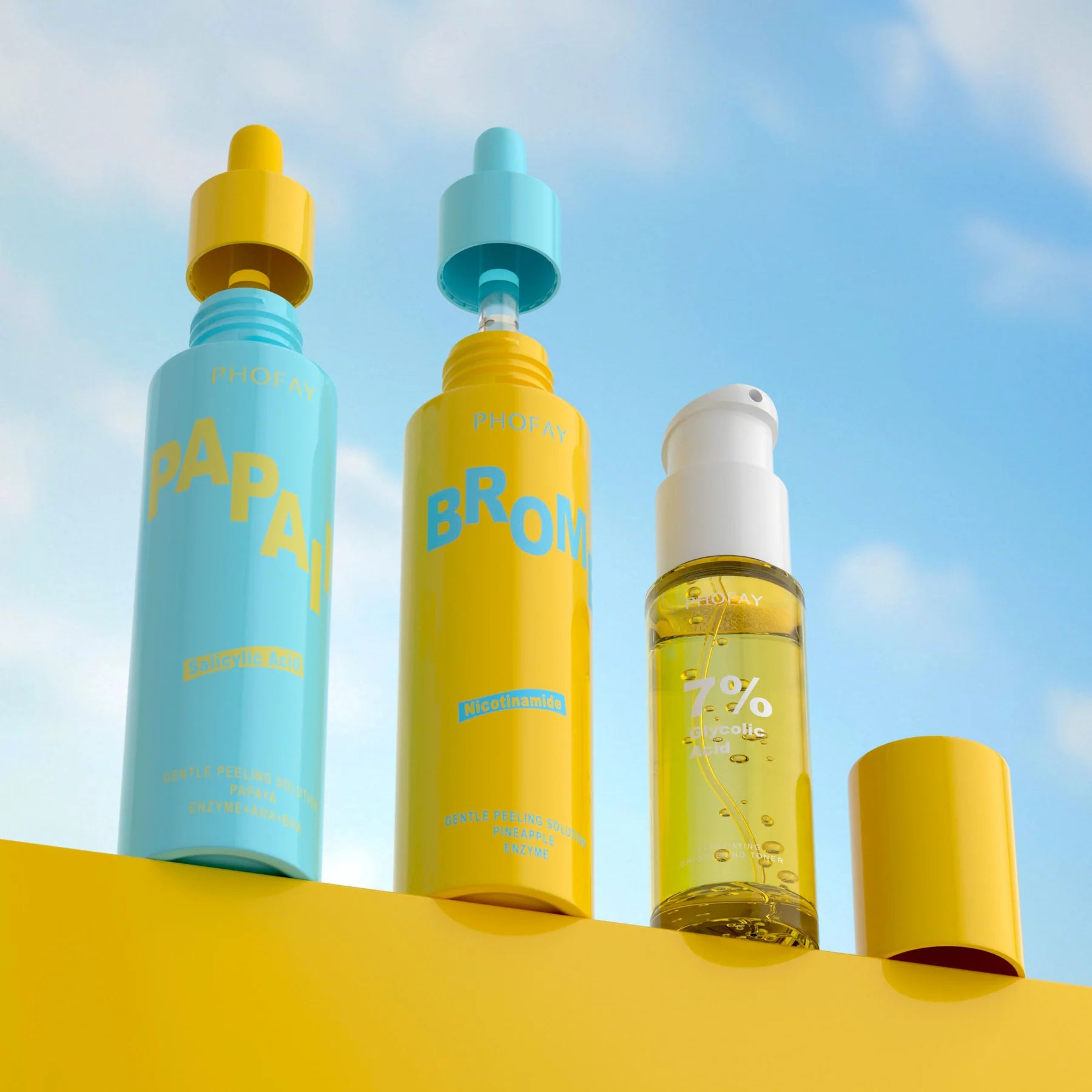 PHOFAY — Peeling suave enzimático · Papaya + AHA + BHA