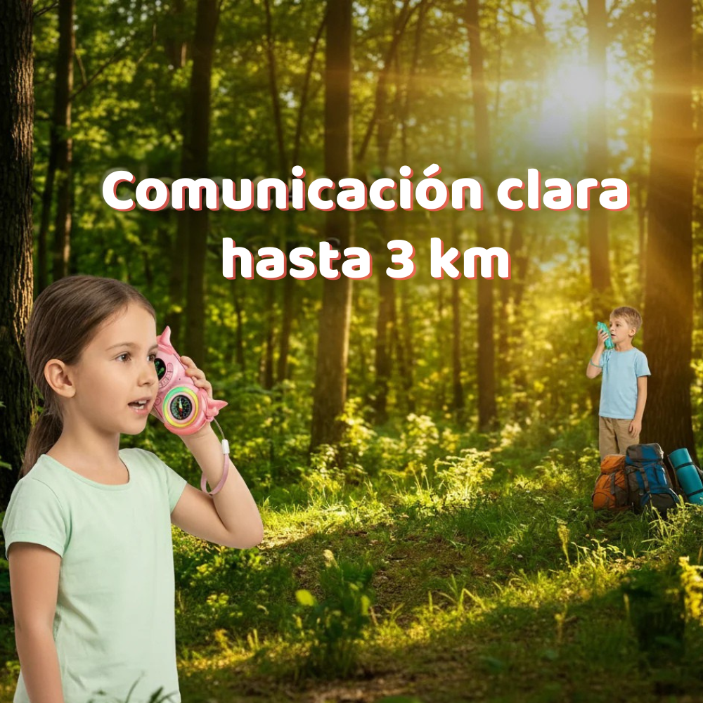 WalKids™ – Set de Walkie‑Talkies Infantiles Recargables