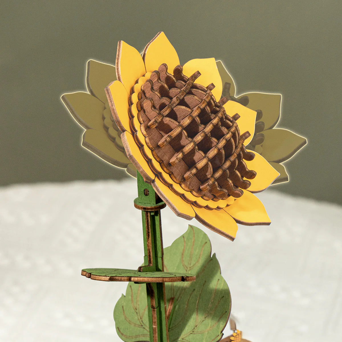 Rowood™ 3D Wooden Rose Bouquet – Kit DIY de Flores Ajustables sin Pegamento