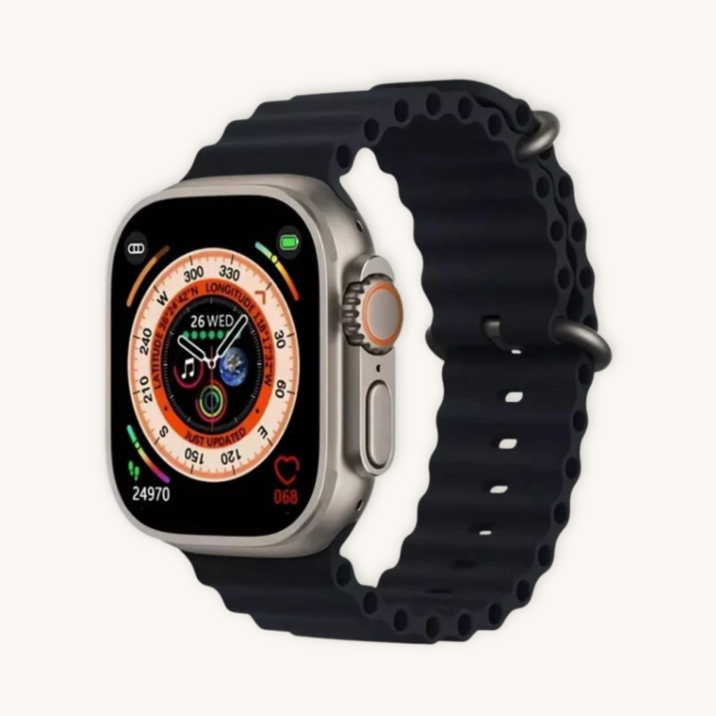 Smartwatch Ultra Pro + DuoBand Grátis - Preto e Cinzento -