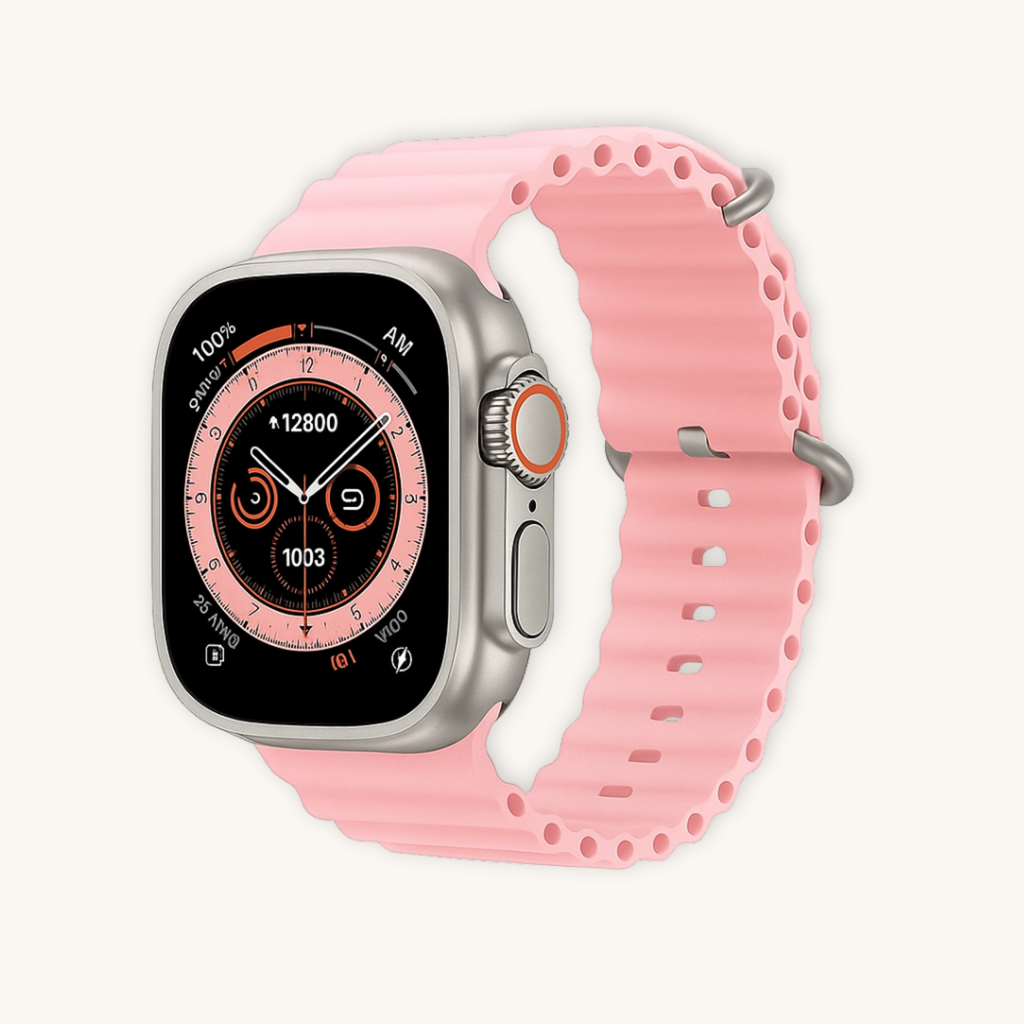 Smartwatch Ultra Pro + DuoBand™ grátis - Rosa e Preto