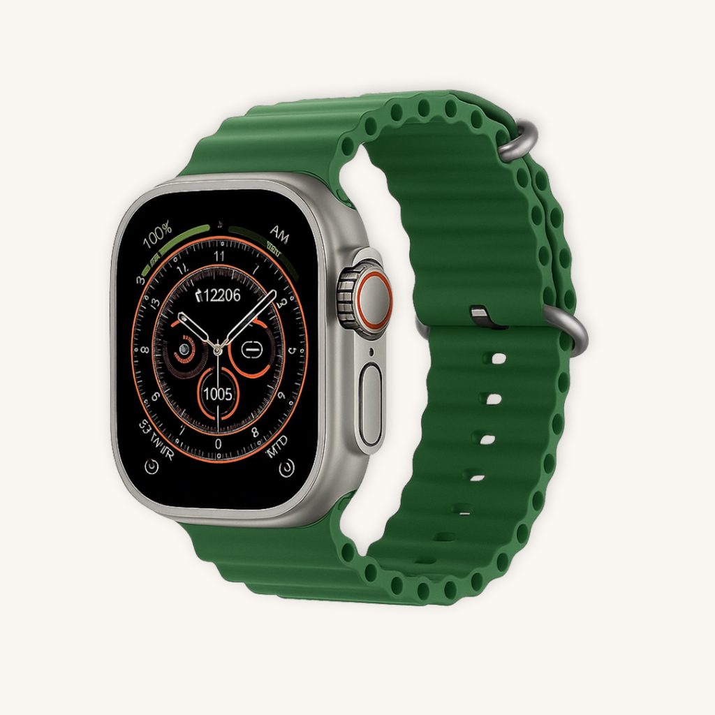 Smartwatch Ultra Pro + DuoBand grátis - Verde e Preto -
