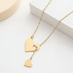 Collar creativo de corazon hueco