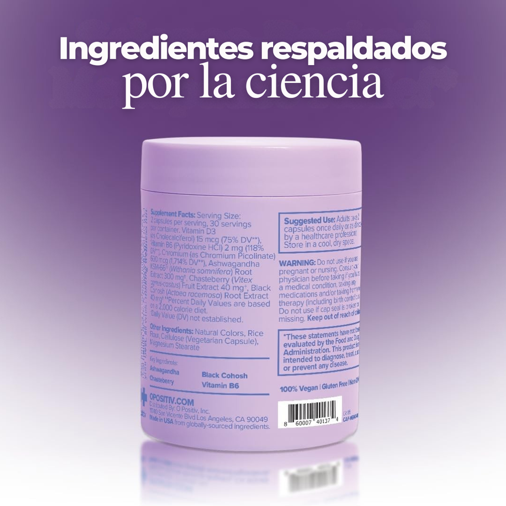 MENO® Menopause — Cápsulas Vitaminadas para el Bienestar durante la Menopausia