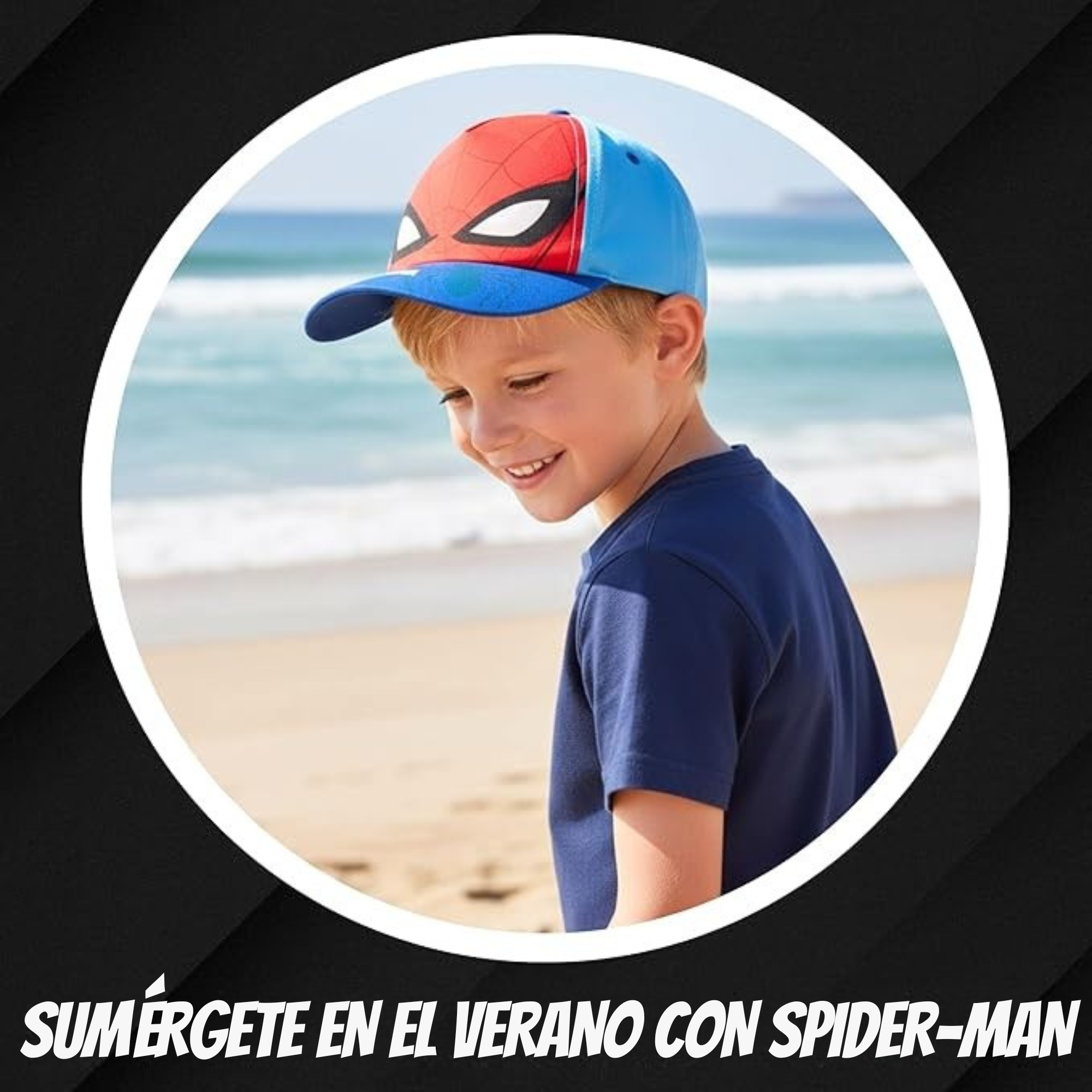 SPIDER Splash™ – Pack Infantil Playa Toalla + Mochila + Gorra · Marvel®