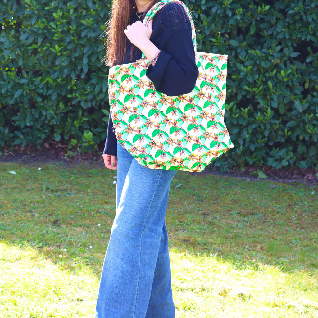 Summer Wave Tote™ — Bolso grande 100% algodón