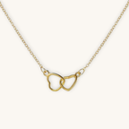 LoveLink™ – Collar Doble Corazón Entrelazado