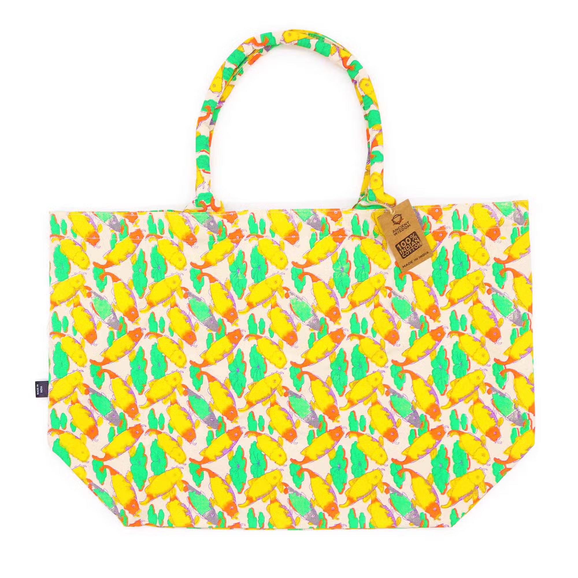 Summer Wave Tote™ — Bolso grande 100% algodón