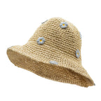 Daisies™ – Sombrero de Paja con Flores Cosidas
