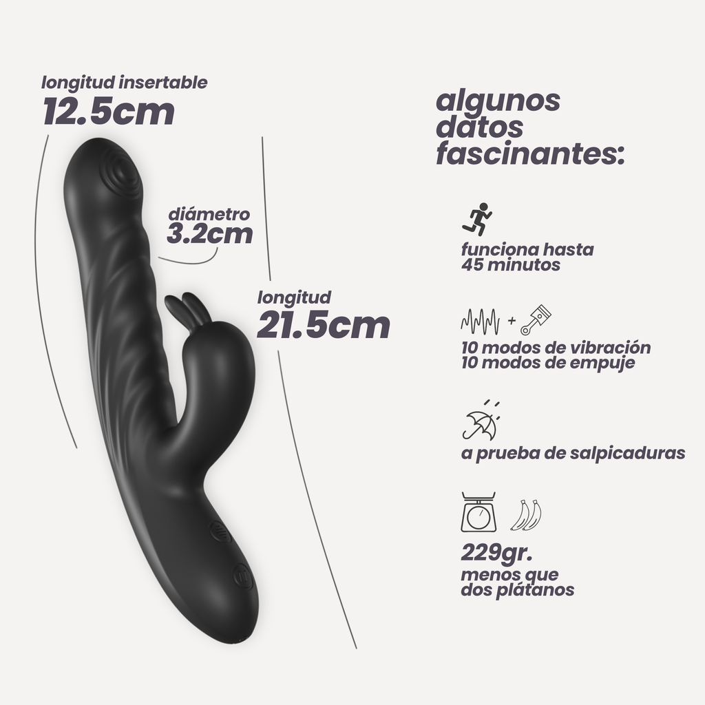 Lapin Rabbit · Premium vibrator with double caress
