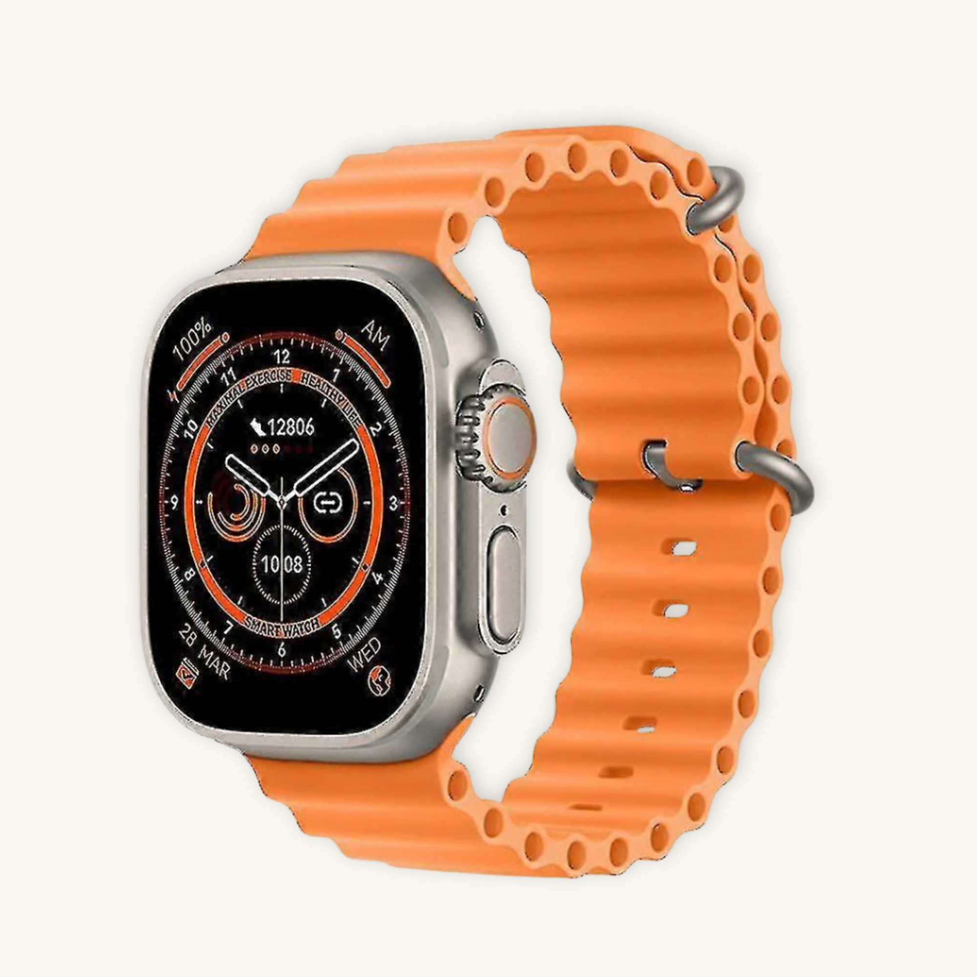 Smartwatch Ultra Pro + DuoBand Gratis -Naranja & Negro-