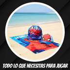 SPIDER Splash™ – Pack Infantil Playa Toalla + Mochila + Gorra · Marvel®
