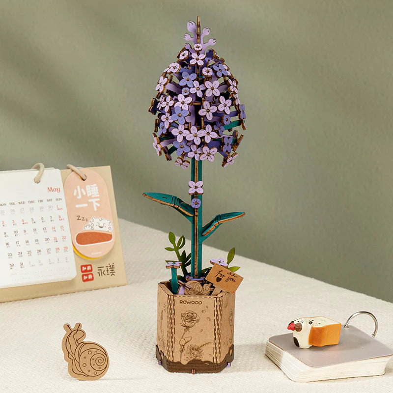 Rowood™ 3D Wooden Rose Bouquet – Kit DIY de Flores Ajustables sin Pegamento