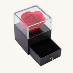 Caja de Joyería con Rosa Eterna – Regalo Premium y Romántico