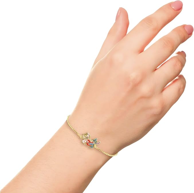 Pulsera Lariat Oro Angel & Stitch – Disney®
