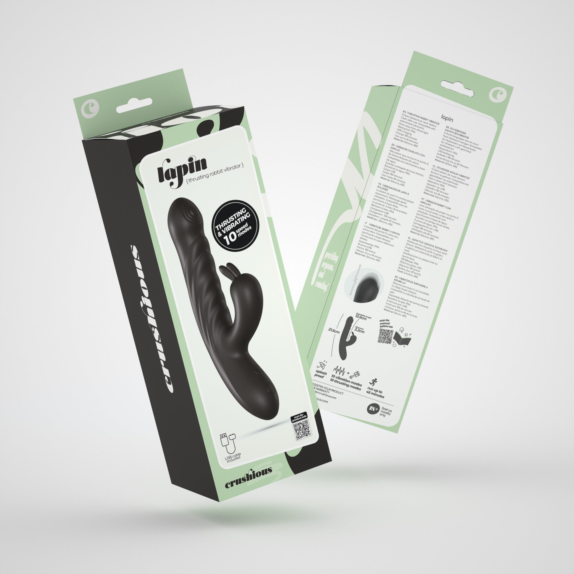 Lapin Rabbit · Premium vibrator with double caress