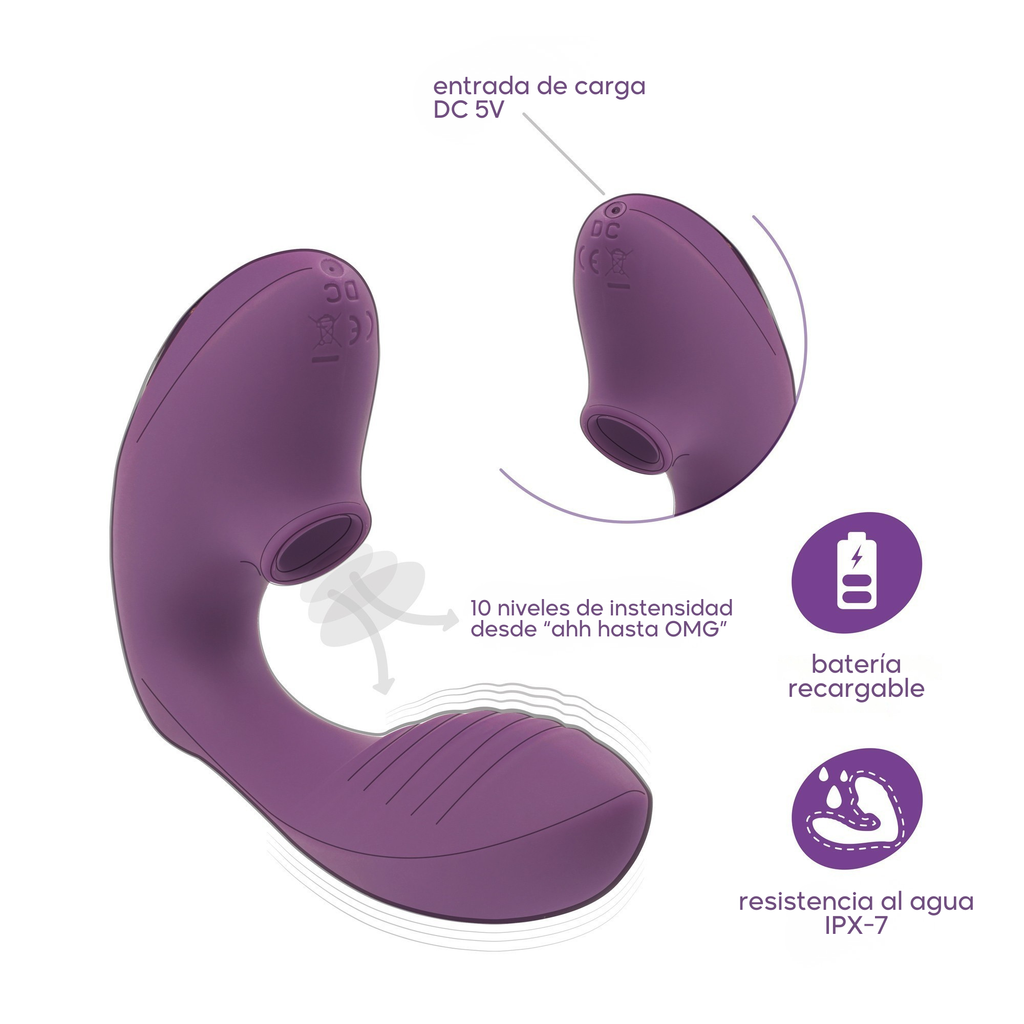 Estimulador recarregável Moanstar + lubrificante oferta