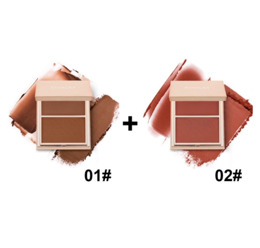 PHOFAY — Dúo de colorete crema y polvo