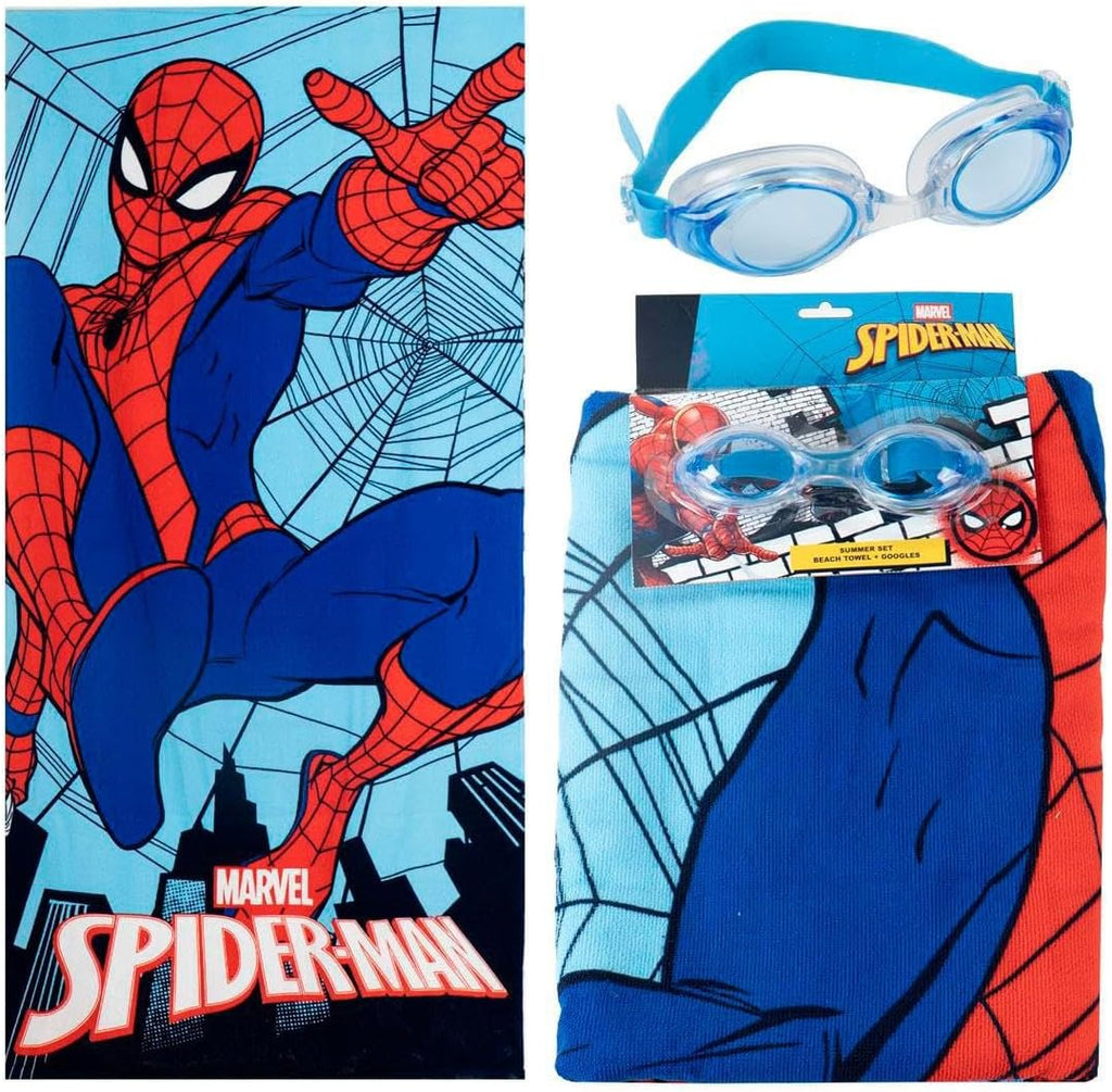 SPIDER Swim™ – Pack Infantil Toalla + Gafas Natación · Marvel®