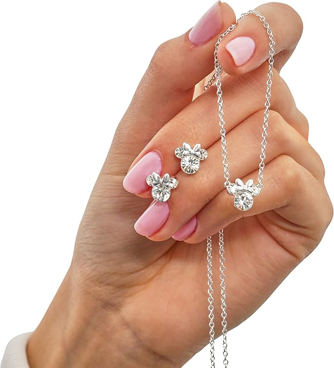 Minnie Silver Collection™ – Set Colgante + Pendientes · Disney®