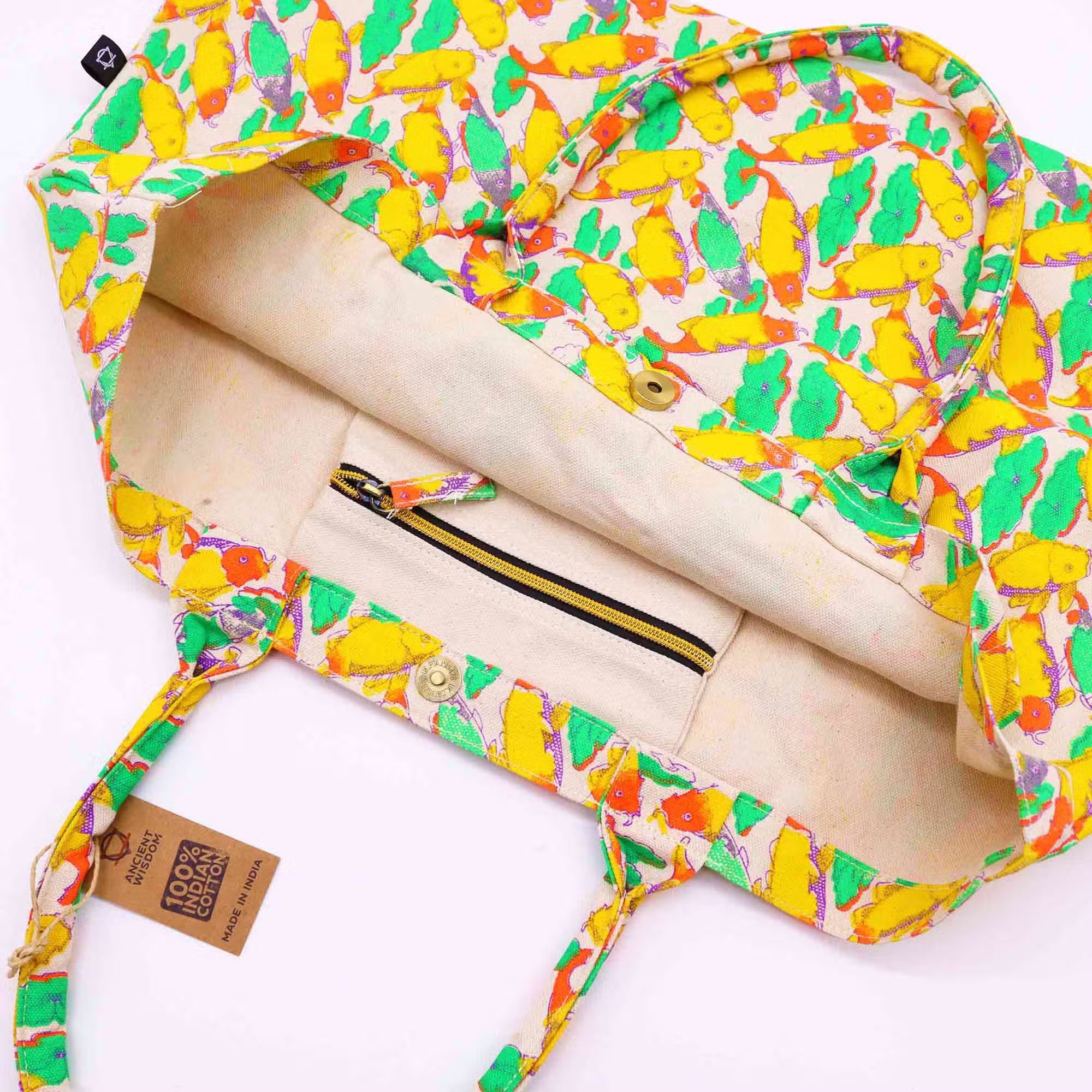 Summer Wave Tote™ — Bolso grande 100% algodón