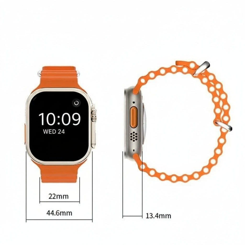 Smartwatch Ultra Pro + DuoBand Gratis -Naranja & Negro-