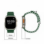 Smartwatch Ultra Pro + DuoBand grátis - Verde e Preto -