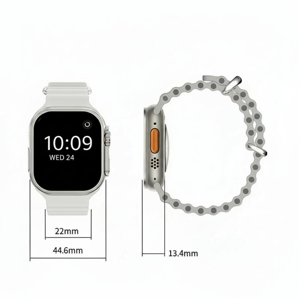 Smartwatch Ultra Pro + DuoBand Grátis - Preto e Cinzento -