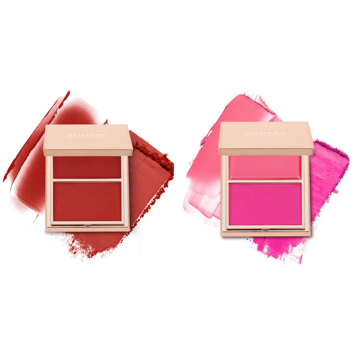PHOFAY — Dúo de colorete crema y polvo