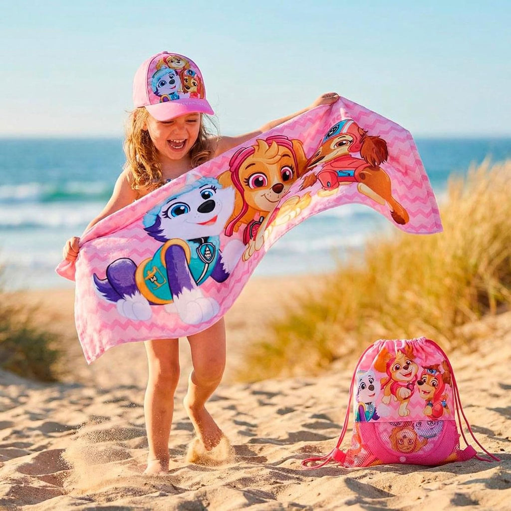 PAW Patrol Splash® – Pack Infantil Playa Toalla + Mochila + Gorra