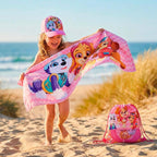 PAW Patrol Splash® – Pack Infantil Playa Toalla + Mochila + Gorra