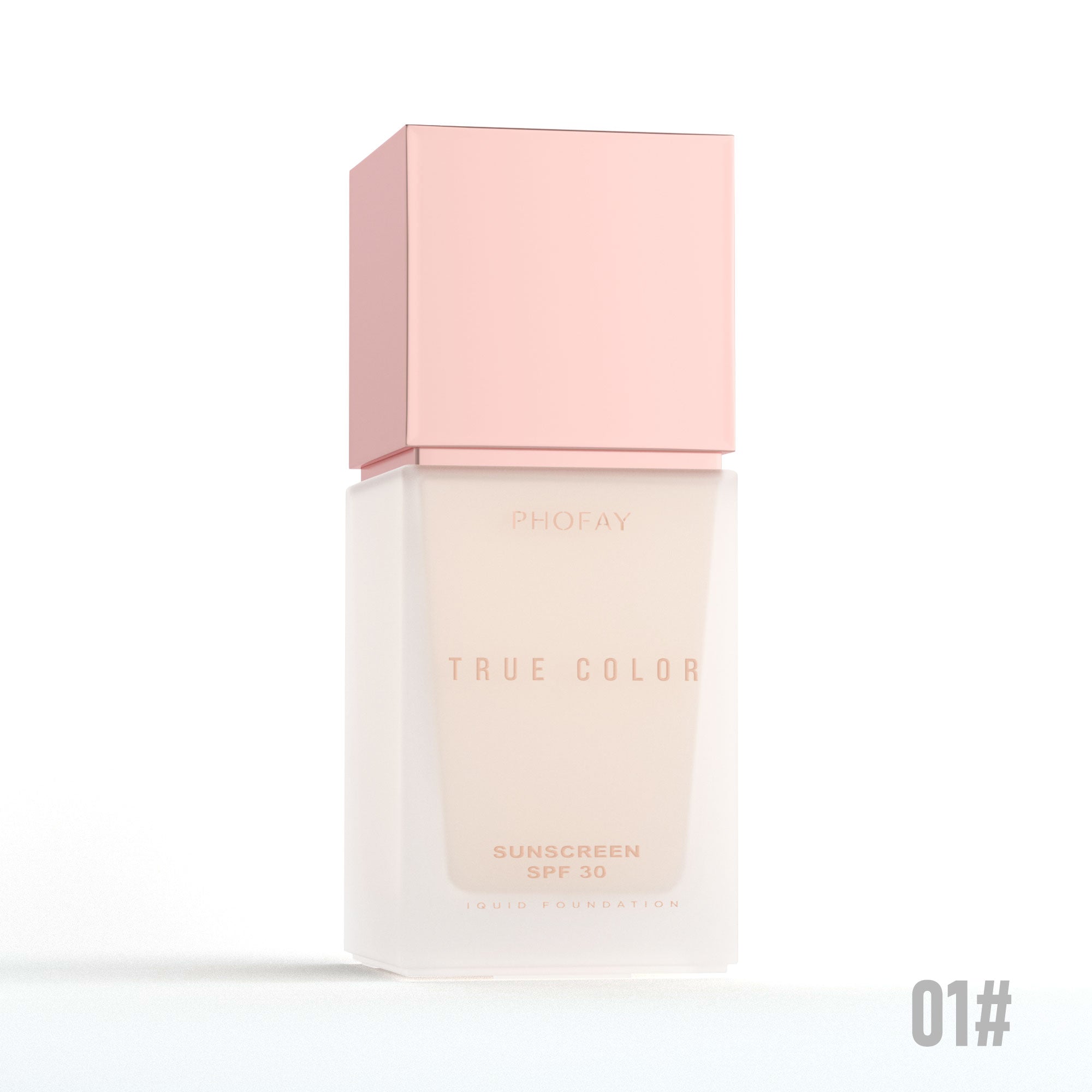 PHOFAY — Base de maquillaje líquida mate con protector solar SPF 30