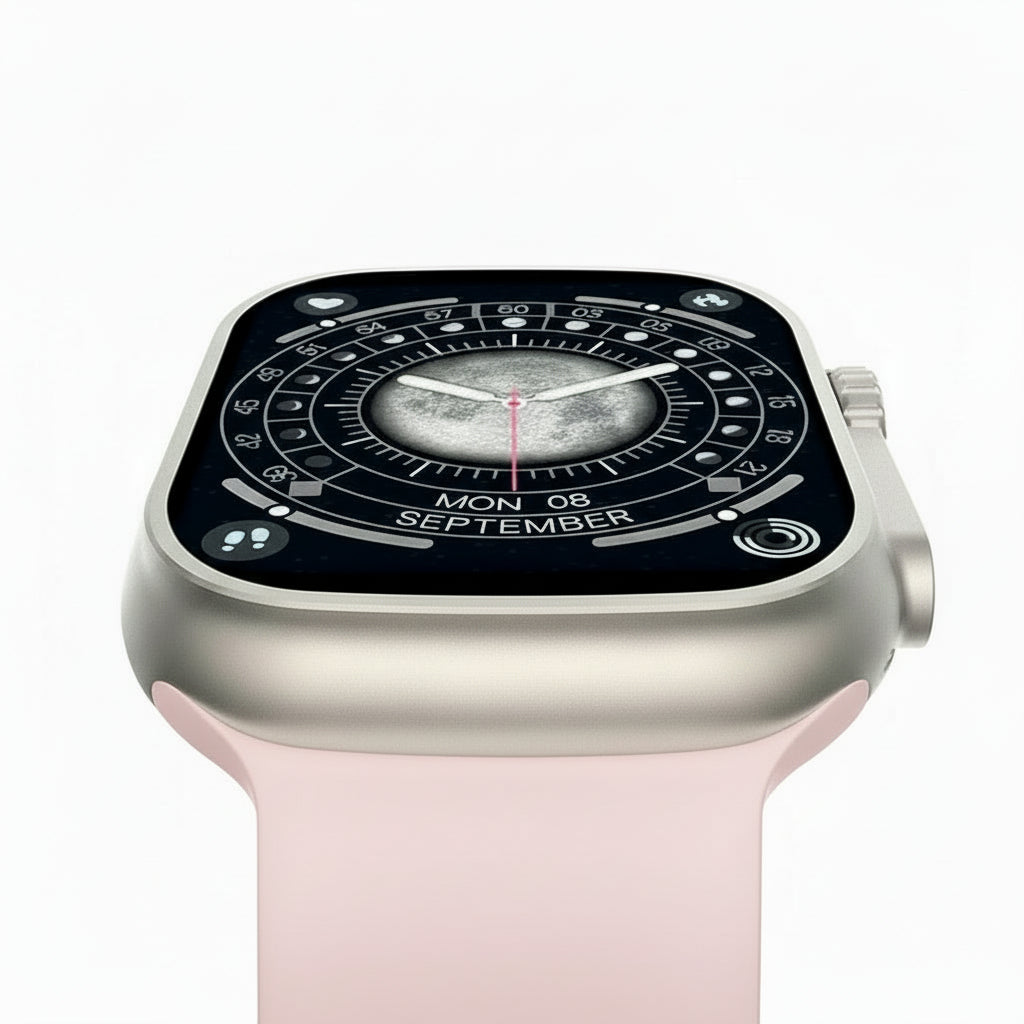 Smartwatch Ultra Pro + DuoBand™ grátis - Rosa e Preto