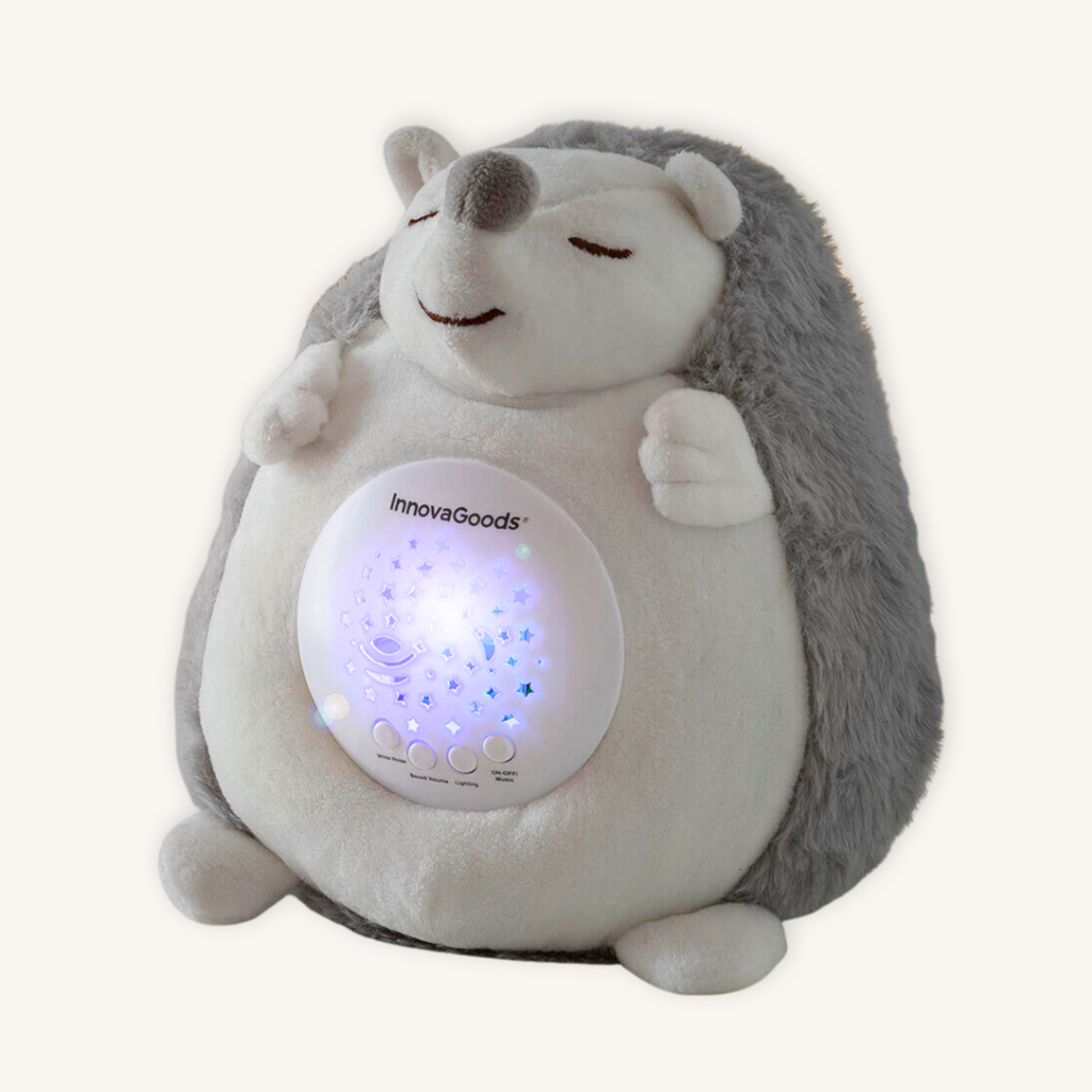 Spikey™ – Erizo de Peluche con Ruido Blanco y Proyector Quitamiedos