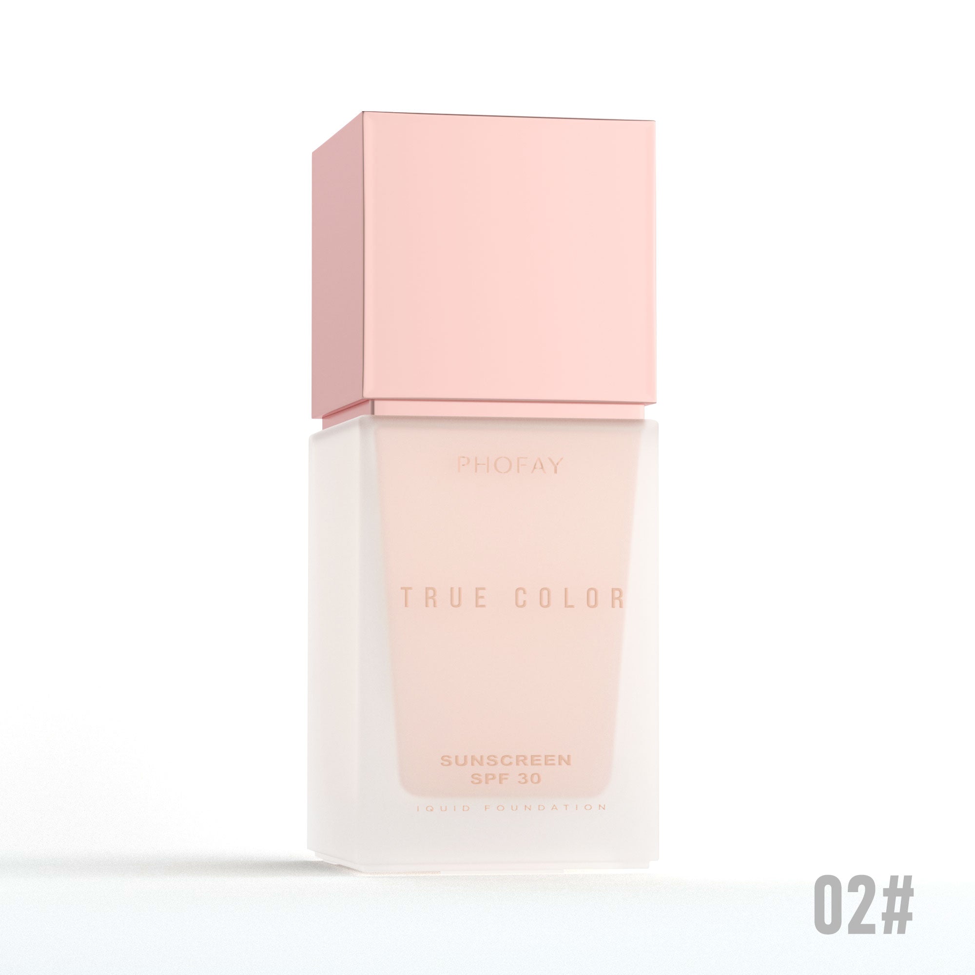 PHOFAY — Base de maquillaje líquida mate con protector solar SPF 30