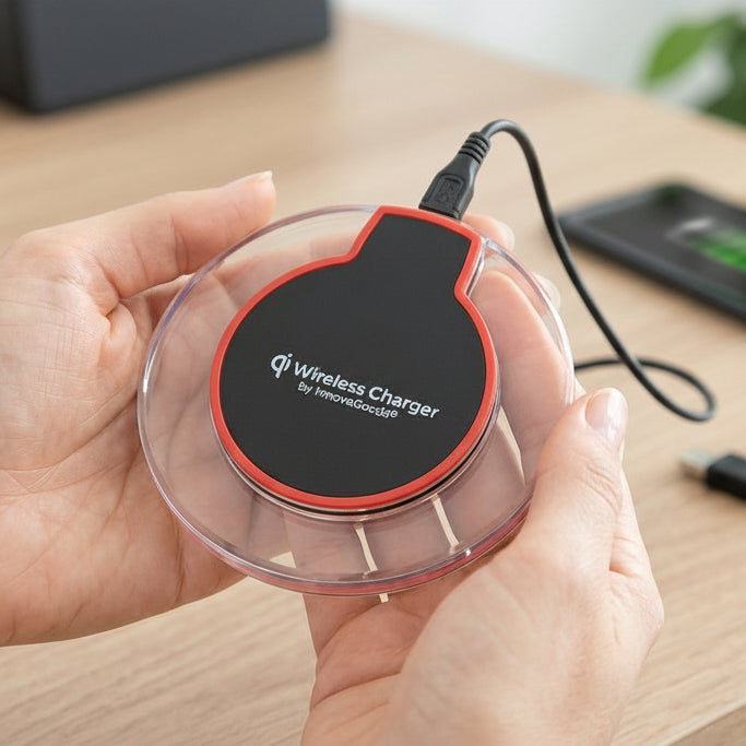 QiCharge™ – Cargador Inalámbrico Rápido para Smartphones