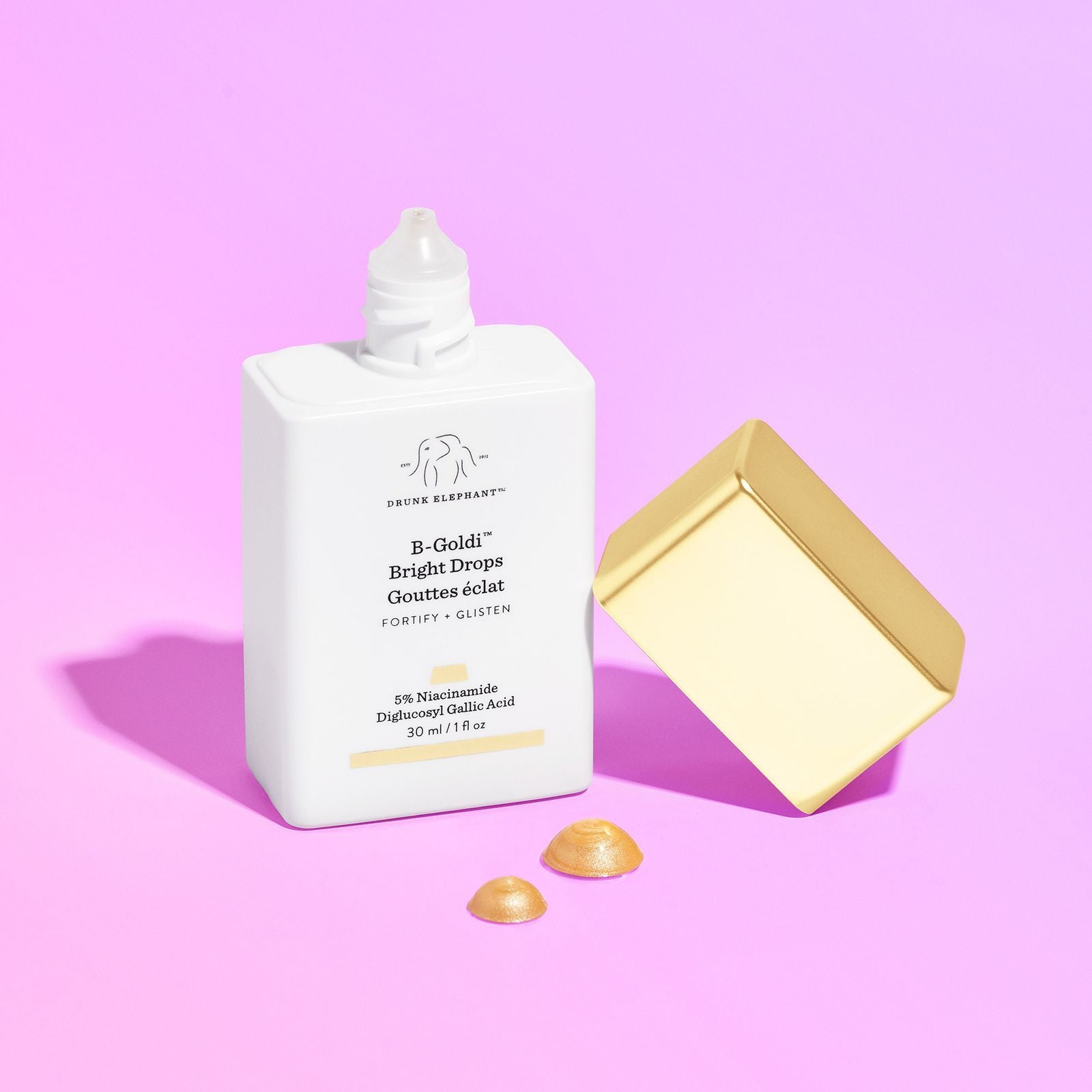 B-Goldi™ - Gotas iluminadoras enriquecidas con niacinamida ·  Drunk Elephant