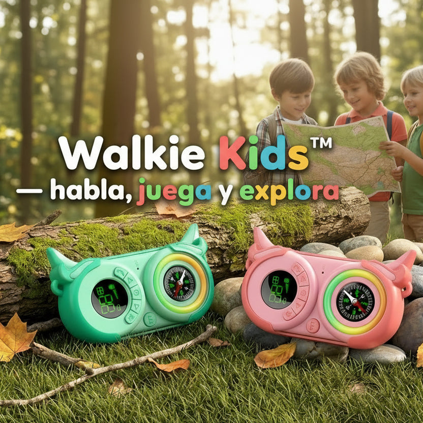 WalKids™ – Set de Walkie‑Talkies Infantiles Recargables