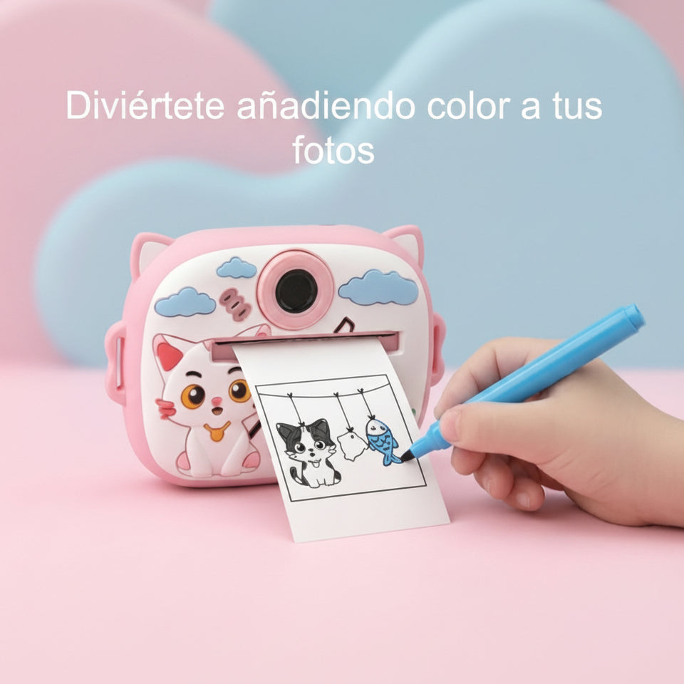 KidPrint™ – Cámara Infantil con Impresora Térmica y Juegos