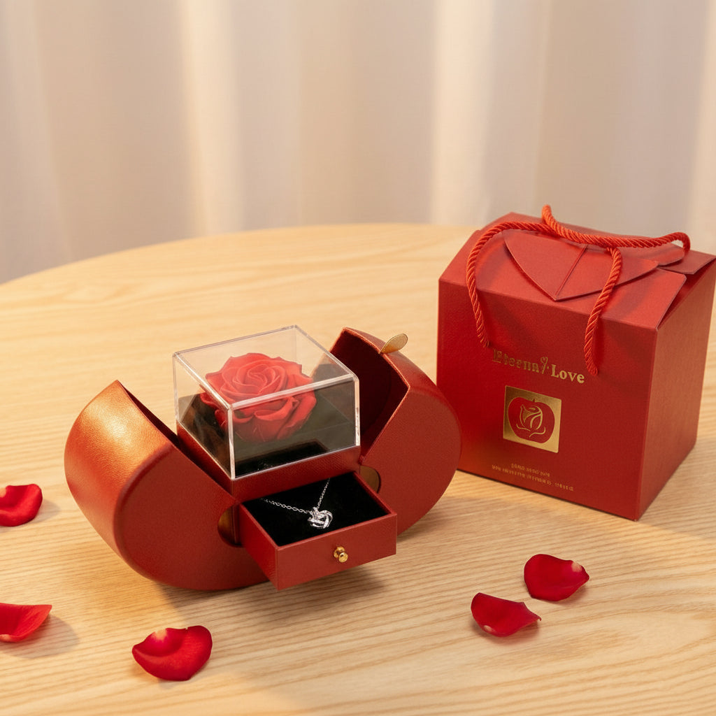 Caja de Regalo Rosa Preservada PRV – Amor Que Perdura