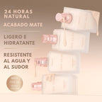 PHOFAY — Base de maquillaje líquida mate con protector solar SPF 30