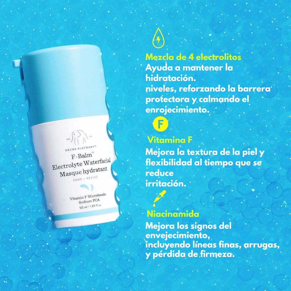 F-Balm™ Electrolyte Waterfacial - Mascarilla Hidratante Para La Noche · Drunk Elephant